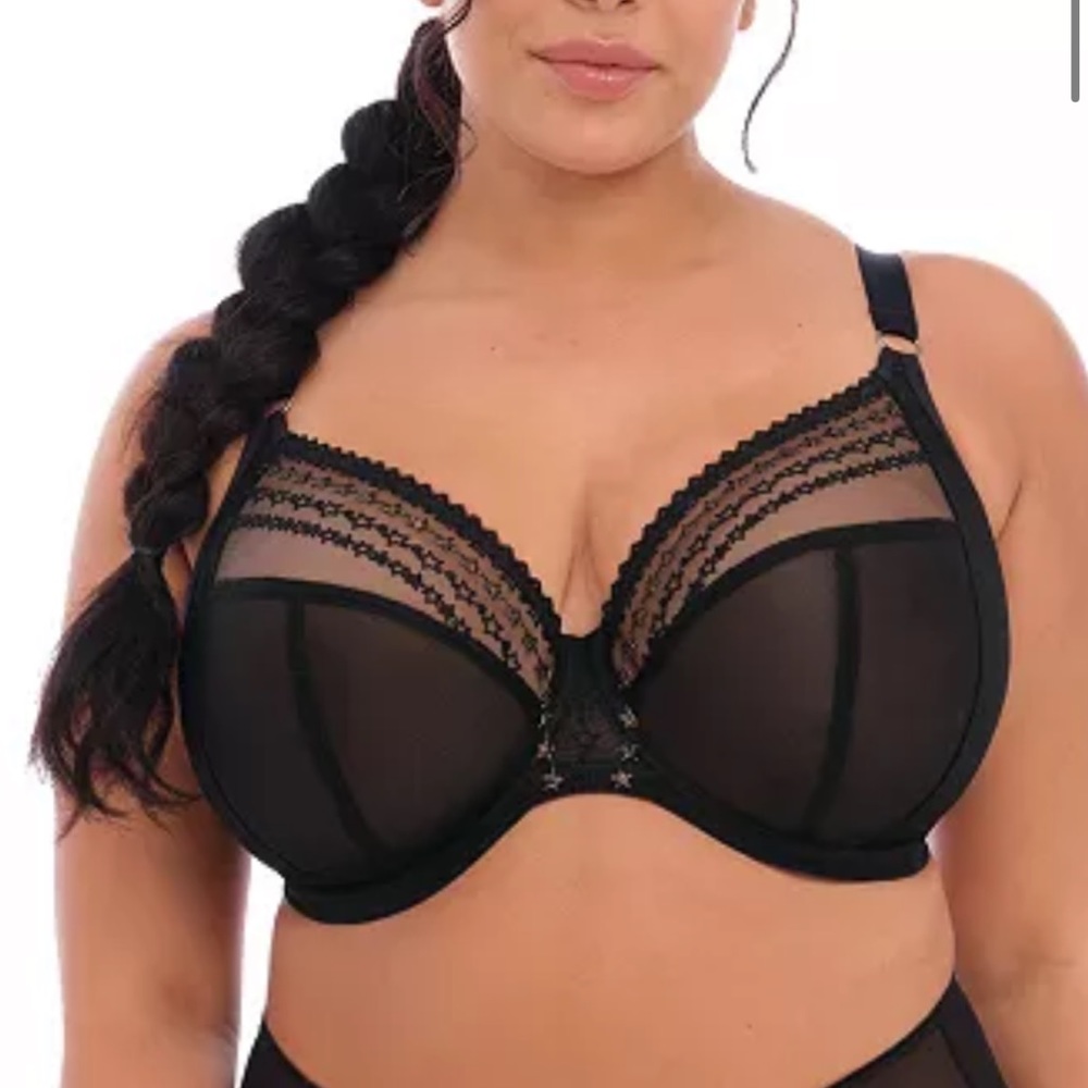 Elomi Bra 36J black with stars